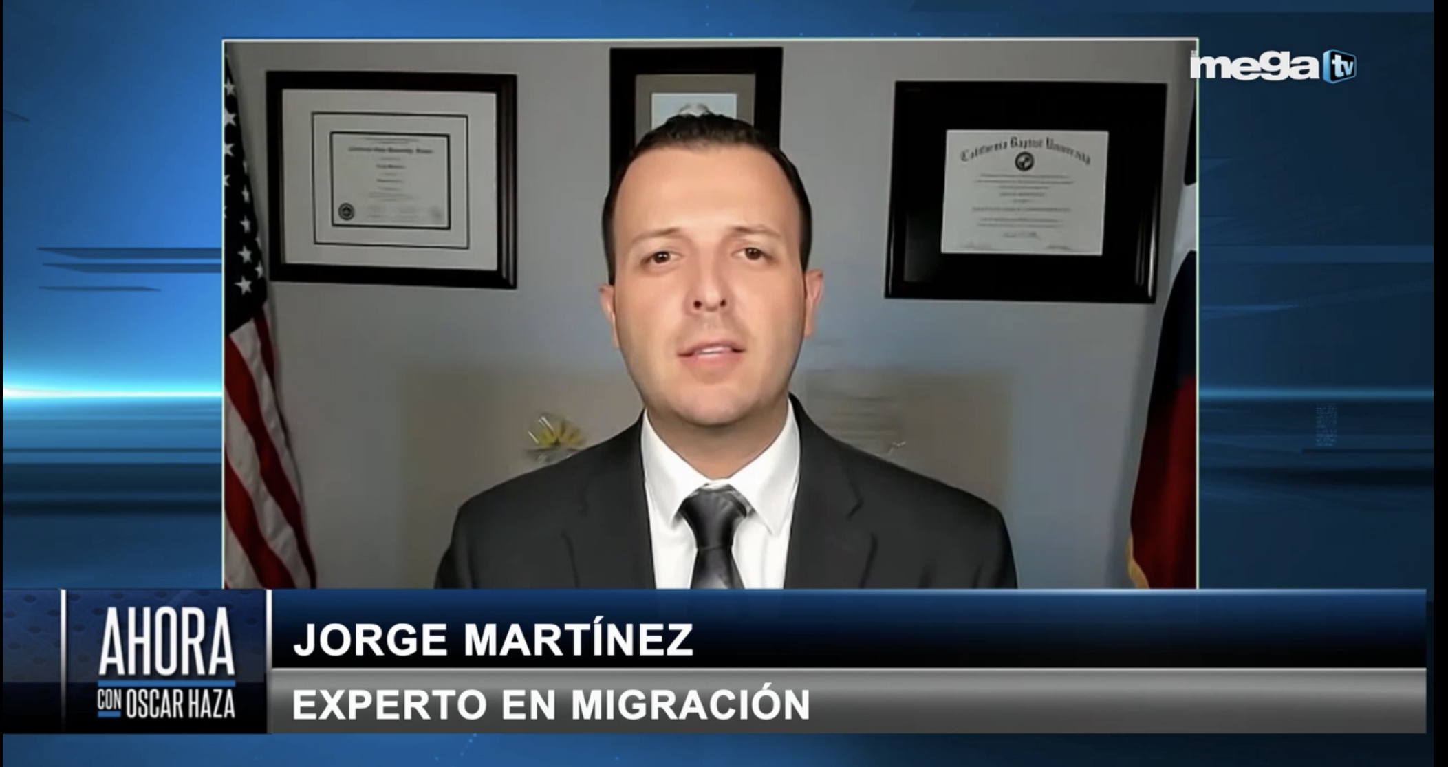 Jorge Martinez on Mega TV